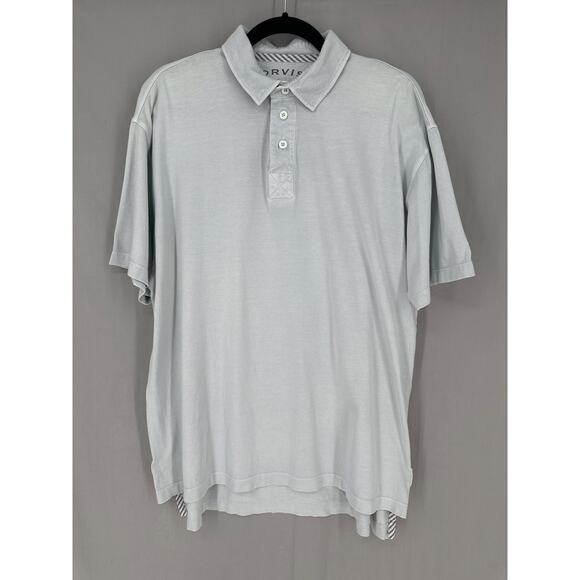 Orvis Polo Shirt Mens Large Light Green Surfwashed Beachy Summer - Picture 1 of 6